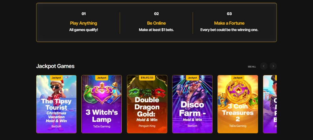 Progressive Jackpot Slots at JustCasino